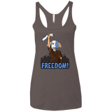 T-Shirts Macchiato / X-Small Freedom Women's Triblend Racerback Tank