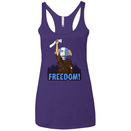 T-Shirts Purple Rush / X-Small Freedom Women's Triblend Racerback Tank