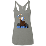 T-Shirts Venetian Grey / X-Small Freedom Women's Triblend Racerback Tank