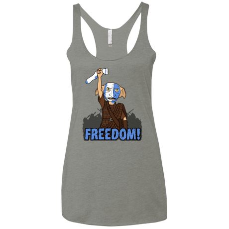 T-Shirts Venetian Grey / X-Small Freedom Women's Triblend Racerback Tank