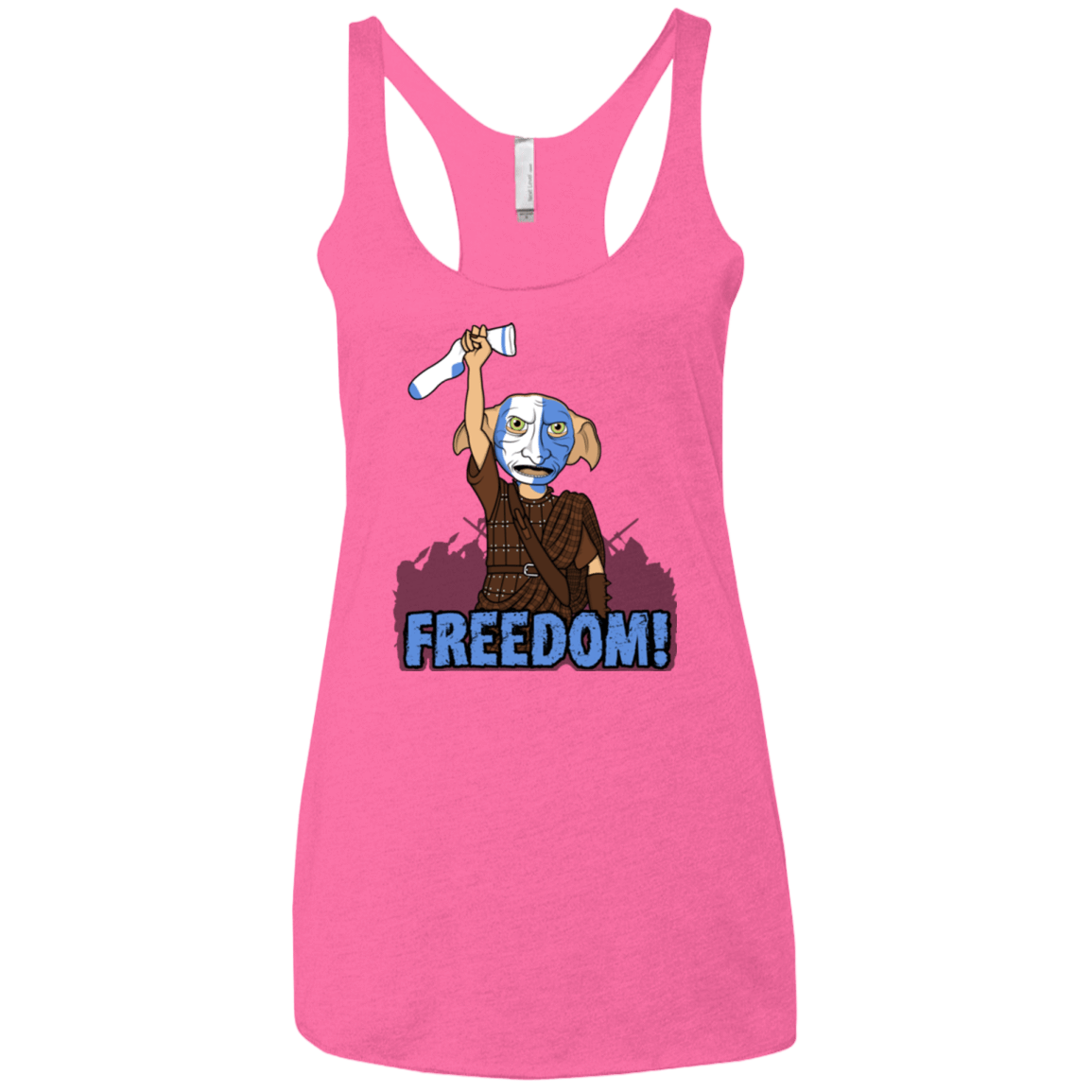 T-Shirts Vintage Pink / X-Small Freedom Women's Triblend Racerback Tank
