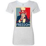T-Shirts Heather White / S Freedom Women's Triblend T-Shirt