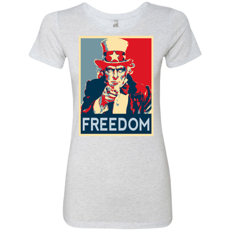 T-Shirts Heather White / S Freedom Women's Triblend T-Shirt