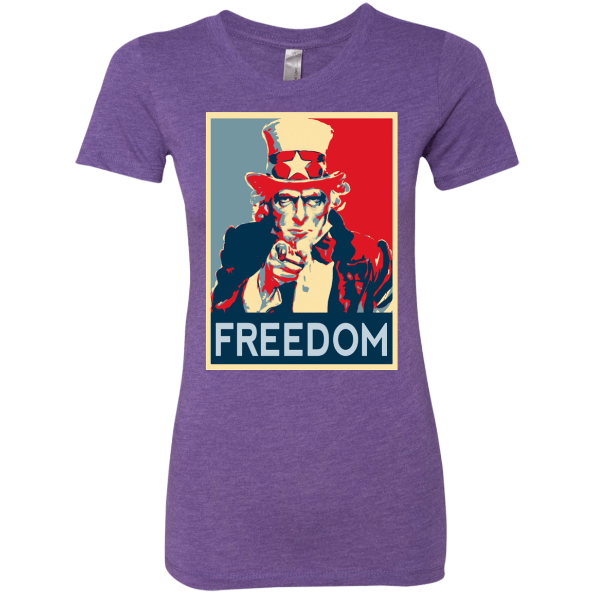 T-Shirts Purple Rush / S Freedom Women's Triblend T-Shirt