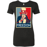 T-Shirts Vintage Black / S Freedom Women's Triblend T-Shirt