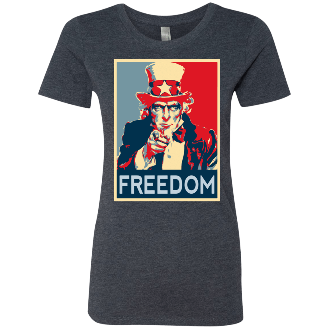 T-Shirts Vintage Navy / S Freedom Women's Triblend T-Shirt
