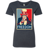 T-Shirts Vintage Navy / S Freedom Women's Triblend T-Shirt