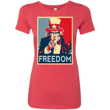 T-Shirts Vintage Red / S Freedom Women's Triblend T-Shirt