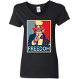 T-Shirts Black / S Freedom Women's V-Neck T-Shirt