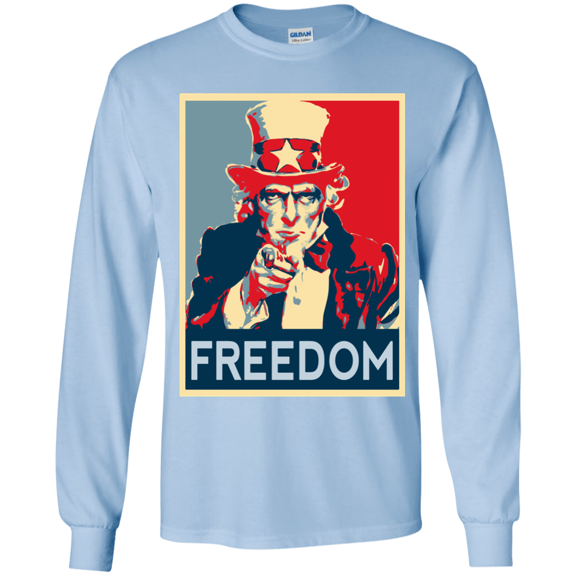 T-Shirts Light Blue / YS Freedom Youth Long Sleeve T-Shirt