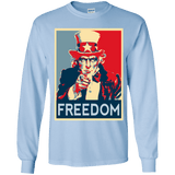 T-Shirts Light Blue / YS Freedom Youth Long Sleeve T-Shirt