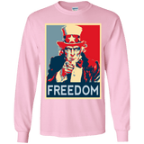T-Shirts Light Pink / YS Freedom Youth Long Sleeve T-Shirt