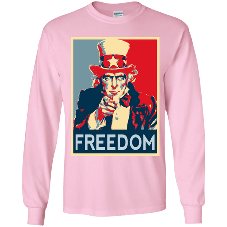 T-Shirts Light Pink / YS Freedom Youth Long Sleeve T-Shirt