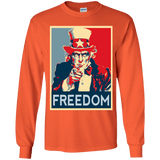 T-Shirts Orange / YS Freedom Youth Long Sleeve T-Shirt