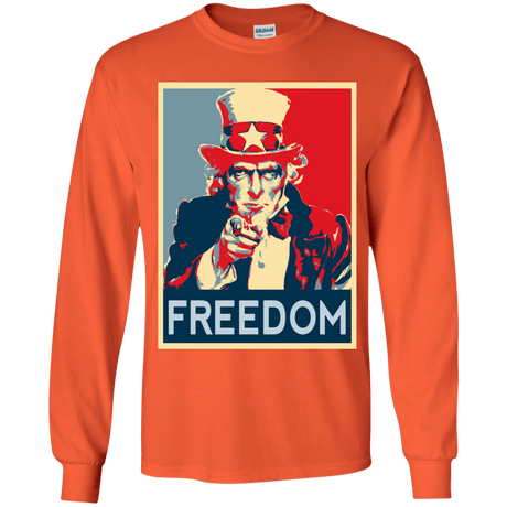 T-Shirts Orange / YS Freedom Youth Long Sleeve T-Shirt