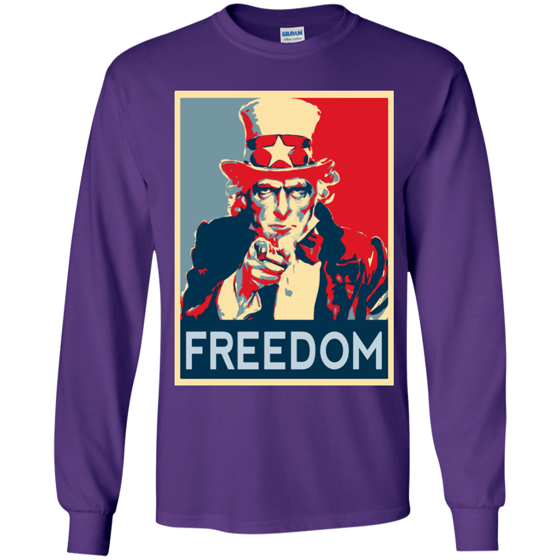 T-Shirts Purple / YS Freedom Youth Long Sleeve T-Shirt