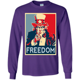 T-Shirts Purple / YS Freedom Youth Long Sleeve T-Shirt