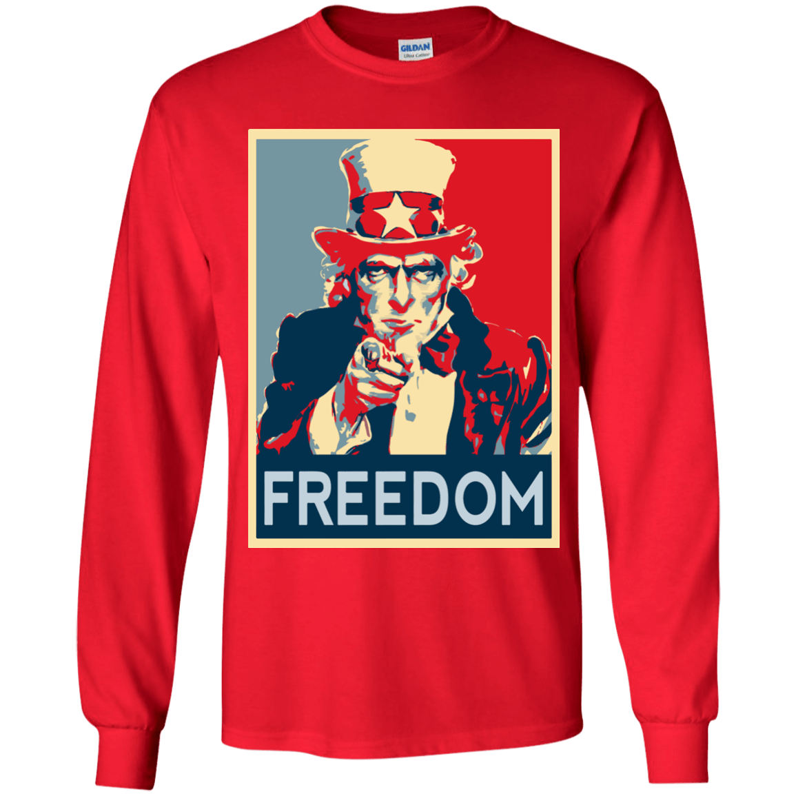 T-Shirts Red / YS Freedom Youth Long Sleeve T-Shirt
