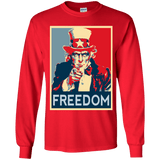 T-Shirts Red / YS Freedom Youth Long Sleeve T-Shirt