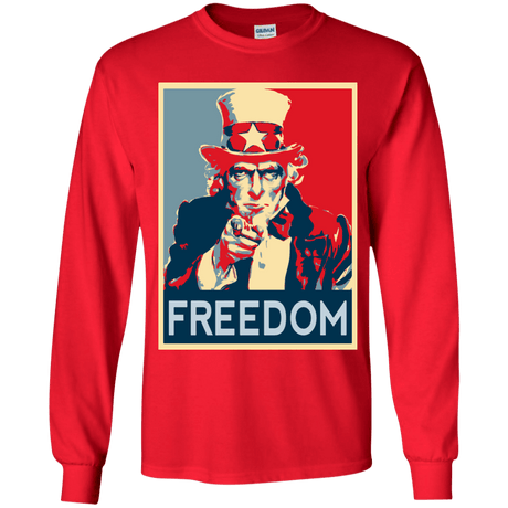 T-Shirts Red / YS Freedom Youth Long Sleeve T-Shirt
