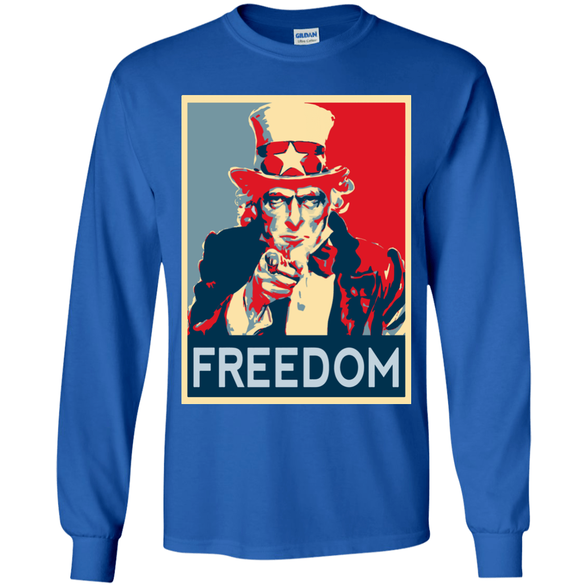 T-Shirts Royal / YS Freedom Youth Long Sleeve T-Shirt