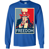 T-Shirts Royal / YS Freedom Youth Long Sleeve T-Shirt