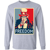 T-Shirts Sport Grey / YS Freedom Youth Long Sleeve T-Shirt