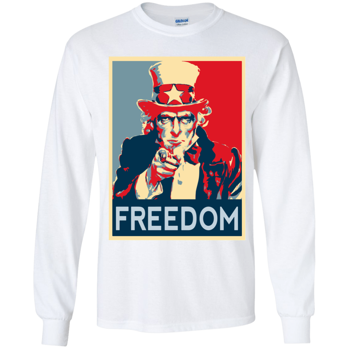 T-Shirts White / YS Freedom Youth Long Sleeve T-Shirt