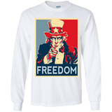 T-Shirts White / YS Freedom Youth Long Sleeve T-Shirt