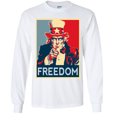 T-Shirts White / YS Freedom Youth Long Sleeve T-Shirt