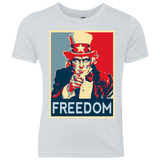 T-Shirts Heather White / YXS Freedom Youth Triblend T-Shirt