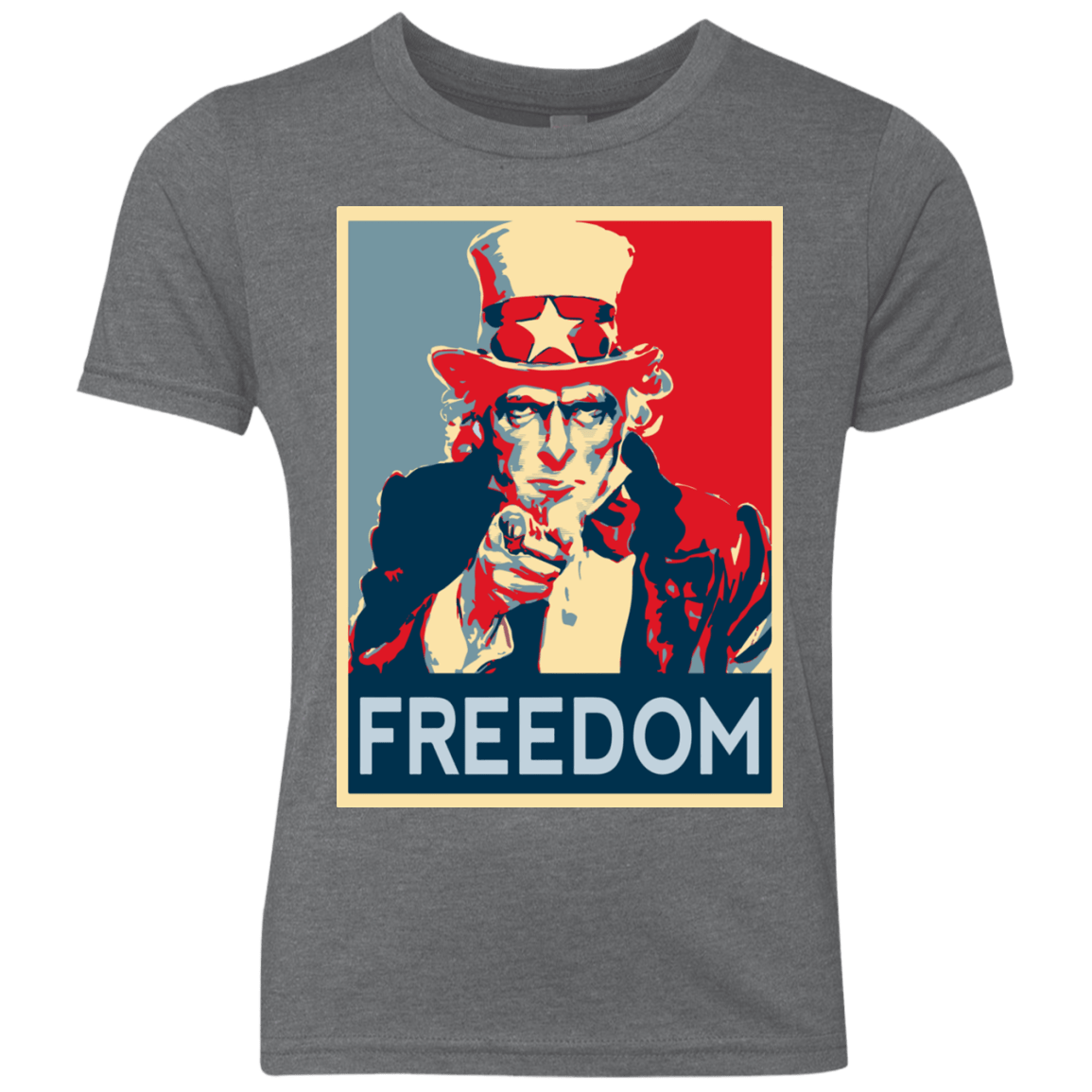 T-Shirts Premium Heather / YXS Freedom Youth Triblend T-Shirt