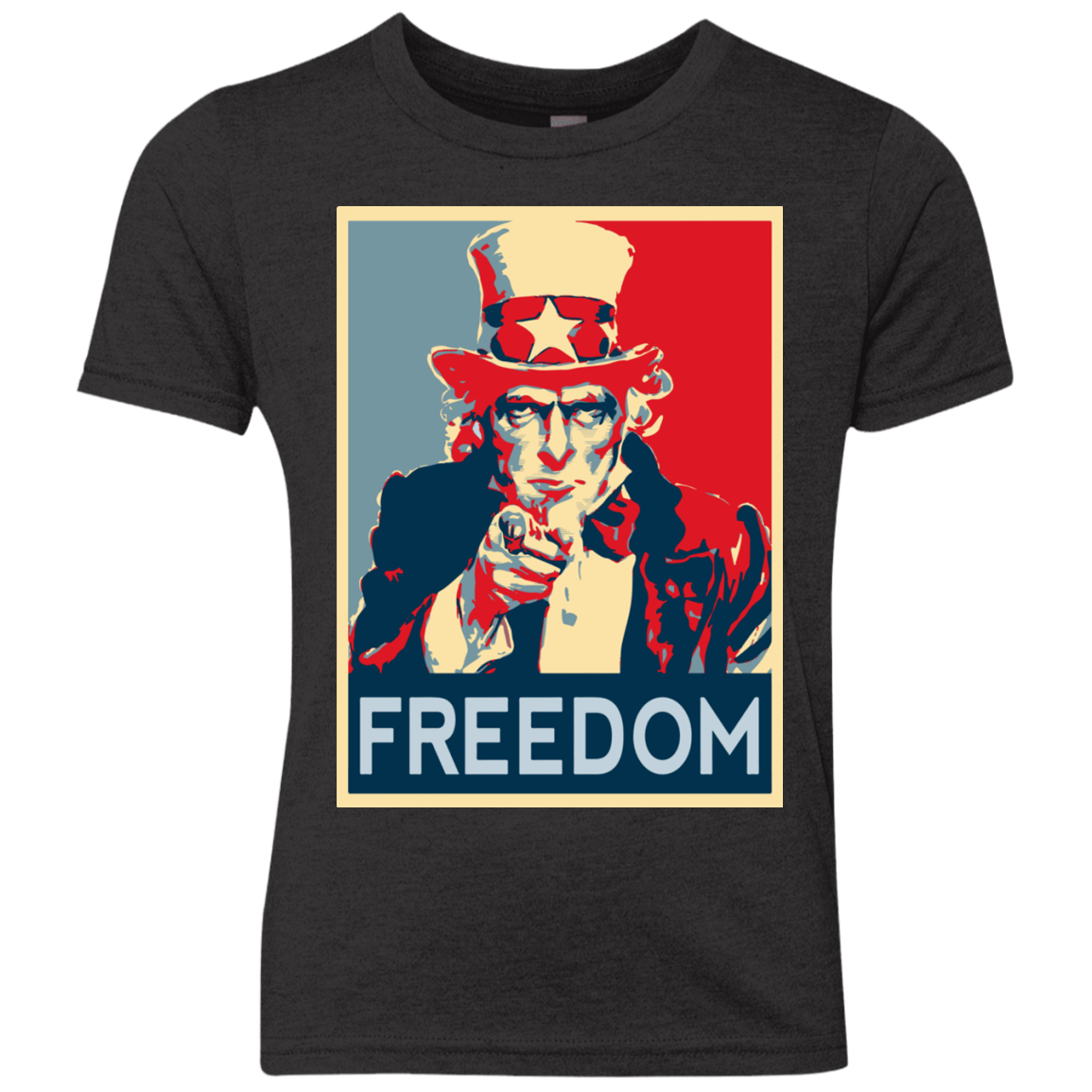 T-Shirts Vintage Black / YXS Freedom Youth Triblend T-Shirt