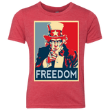 T-Shirts Vintage Red / YXS Freedom Youth Triblend T-Shirt
