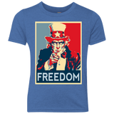 T-Shirts Vintage Royal / YXS Freedom Youth Triblend T-Shirt