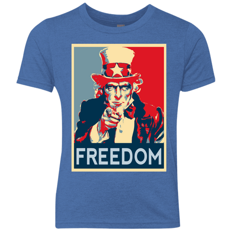 T-Shirts Vintage Royal / YXS Freedom Youth Triblend T-Shirt