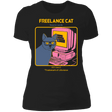 T-Shirts Black / X-Small Freelance Cat Women's Premium T-Shirt