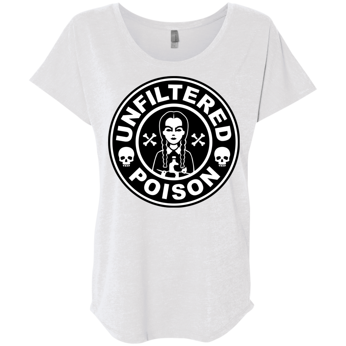 T-Shirts Heather White / X-Small Freshly Brewed Poison Triblend Dolman Sleeve