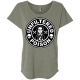 T-Shirts Venetian Grey / X-Small Freshly Brewed Poison Triblend Dolman Sleeve