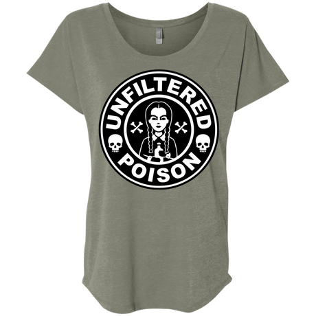 T-Shirts Venetian Grey / X-Small Freshly Brewed Poison Triblend Dolman Sleeve