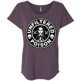 T-Shirts Vintage Purple / X-Small Freshly Brewed Poison Triblend Dolman Sleeve