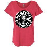 T-Shirts Vintage Red / X-Small Freshly Brewed Poison Triblend Dolman Sleeve