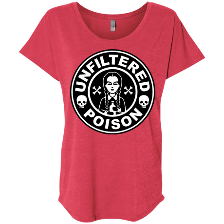 T-Shirts Vintage Red / X-Small Freshly Brewed Poison Triblend Dolman Sleeve