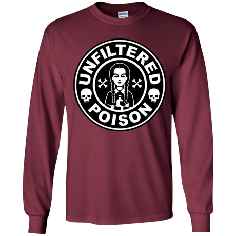 T-Shirts Maroon / YS Freshly Brewed Poison Youth Long Sleeve T-Shirt