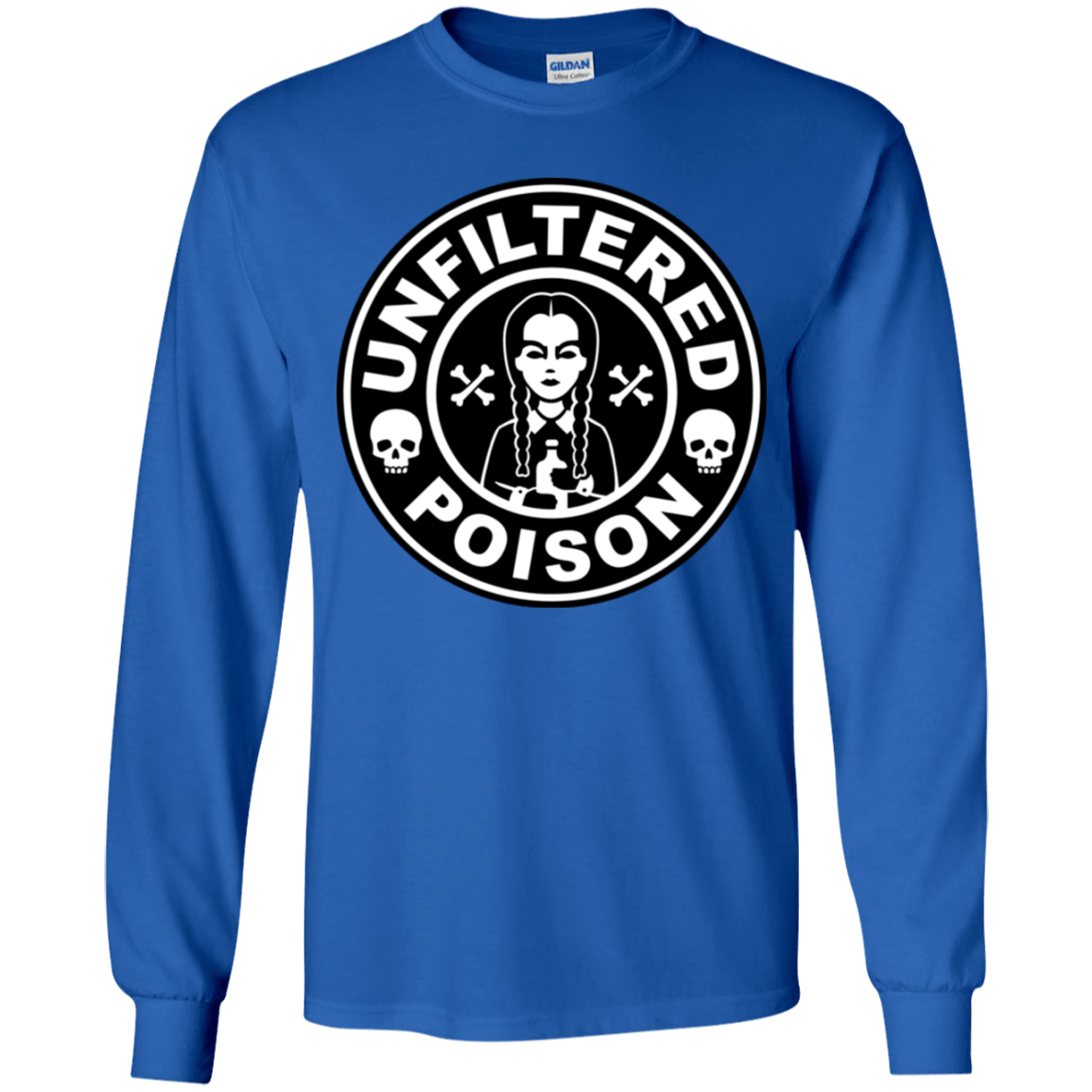 T-Shirts Royal / YS Freshly Brewed Poison Youth Long Sleeve T-Shirt