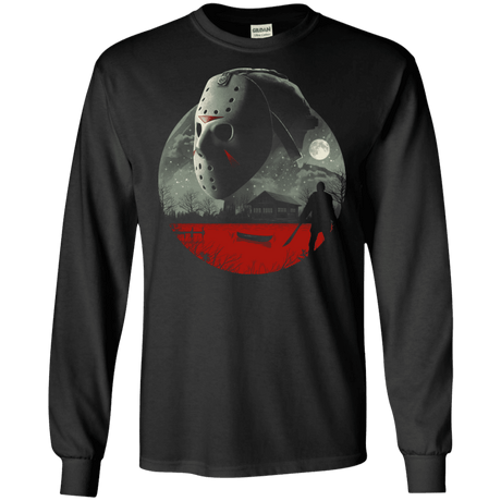 T-Shirts Black / S Friday in Camp Blood Men's Long Sleeve T-Shirt