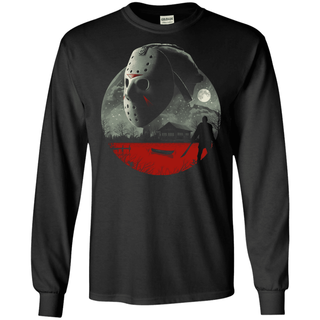 T-Shirts Black / S Friday in Camp Blood Men's Long Sleeve T-Shirt