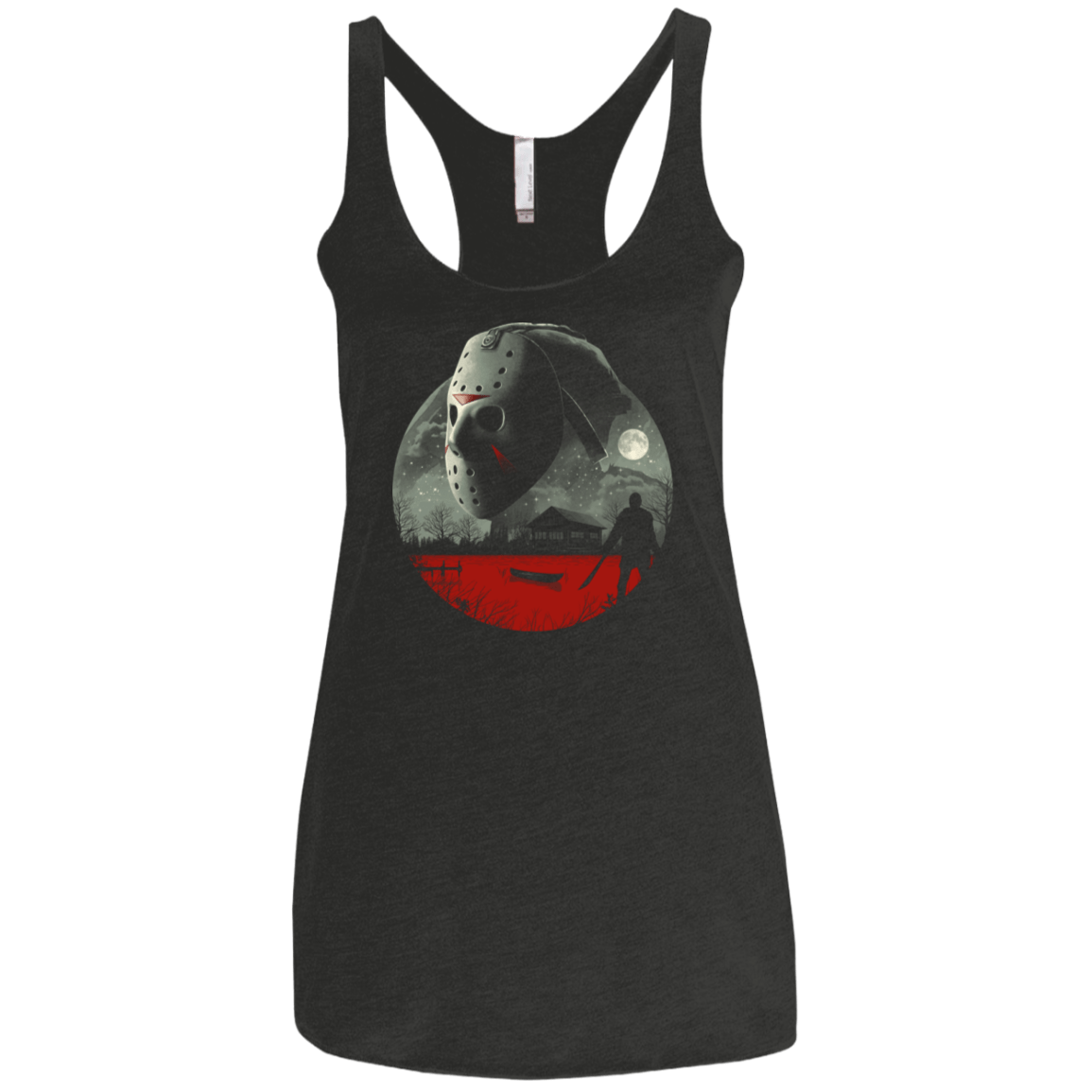 T-Shirts Vintage Black / X-Small Friday in Camp Blood Women's Triblend Racerback Tank
