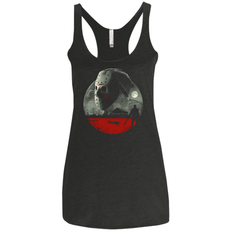 T-Shirts Vintage Black / X-Small Friday in Camp Blood Women's Triblend Racerback Tank