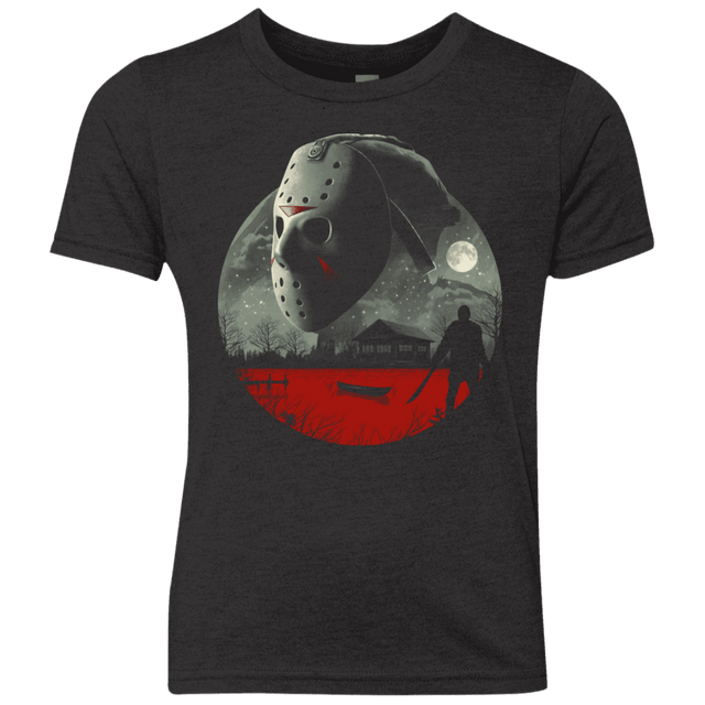 T-Shirts Vintage Black / YXS Friday in Camp Blood Youth Triblend T-Shirt